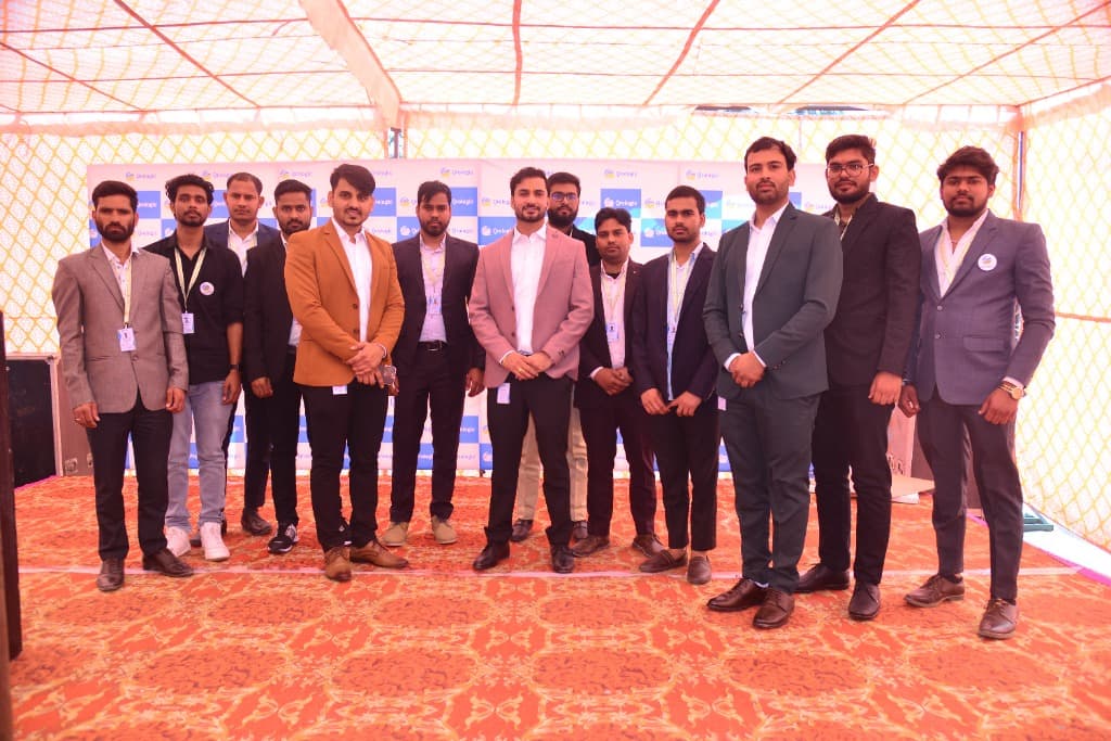 Ranjeet Saini at the Qrologic office opening — team qrologic
