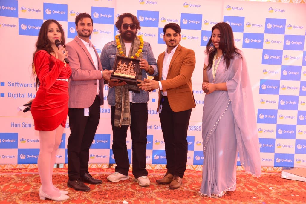 Ranjeet Saini at the Qrologic office opening — award ceremony