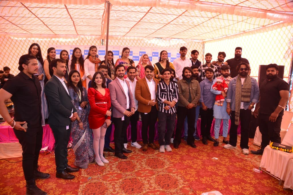 Guests and team at the Qrologic office opening