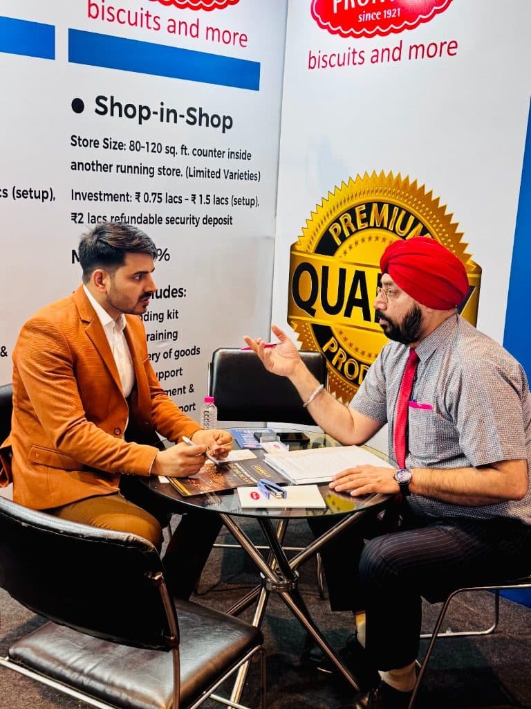 Ranjeet Saini in a one-to-one business discussion