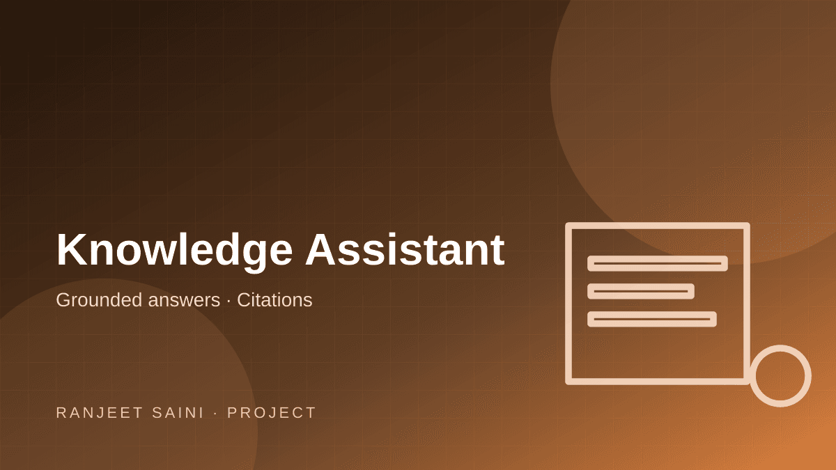 Grounded Knowledge Assistant project cover